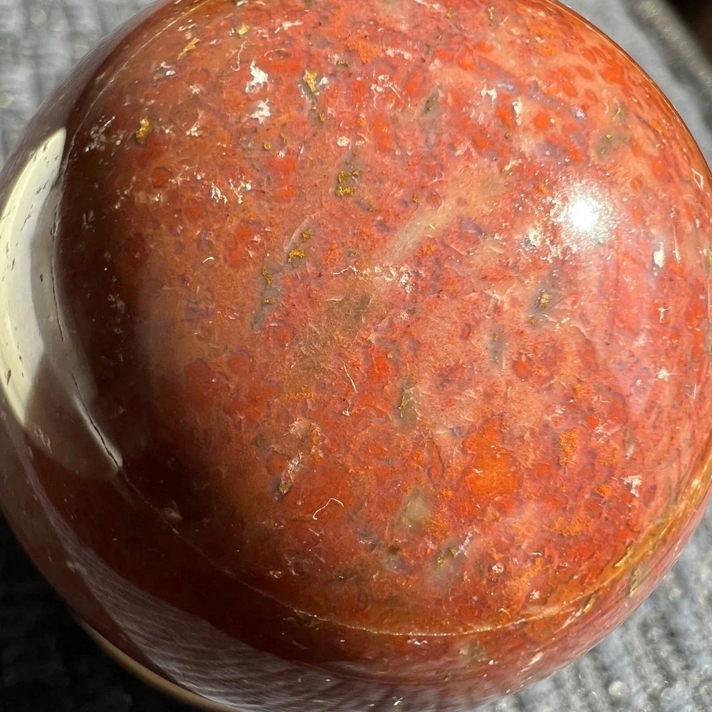Mookaite Jasper Sphere Crystal Sphere Healing Stone Meditation Decor Stand